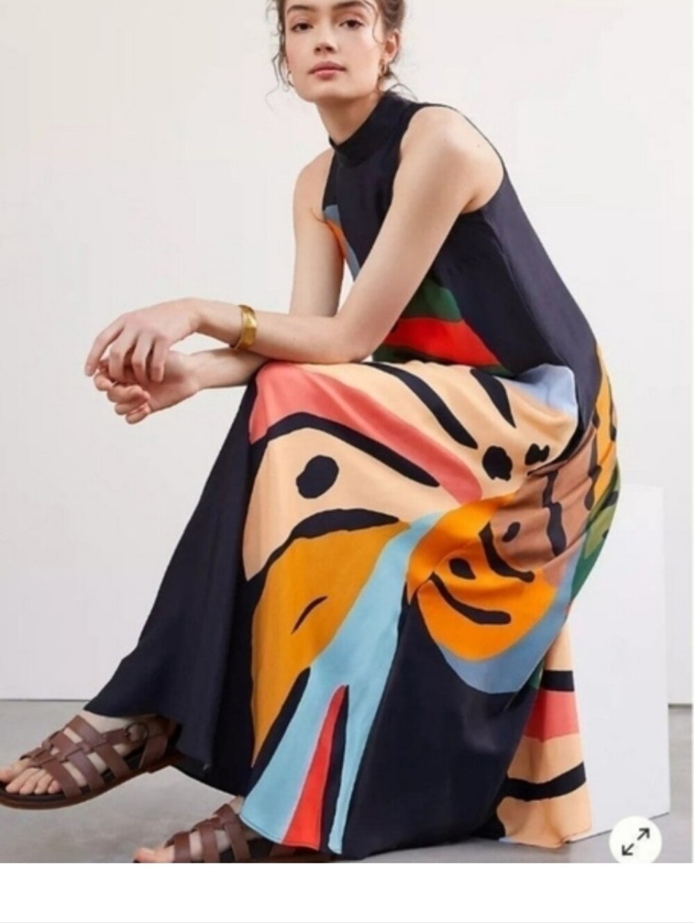 Farm Rio Halter Leaf Maxidress - Picture 5 of 5